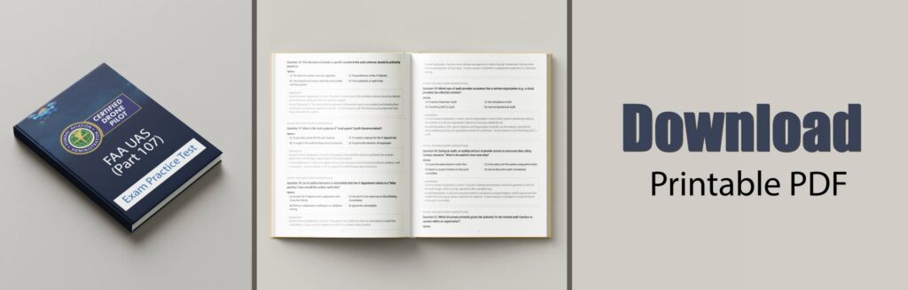 faa drone exam, practice test, drone exam, drone exam study guide, FAA UAS (Part 107) Practice Questions 2026 — 6 tests